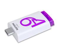 Philips Click Edition USB-C Port USB 3.2 Gen 1 USB Flash Drive 64GB for PC, Laptop, Smartphone, Tablet with USB-C Port, Read Speed up to 120MB/s