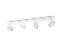 Philips Clockwork LED Wall and Ceiling Spot Light Fixture [White - Adjustable Head] 16W, For Home Indoor Lighting, Livingroom and Bedroom