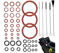 Philips Coffee Machine Sealing Rings Set, 45 O Rings for Saeco, Miele, Gaggia, Solis, 5 Cleaning Brushes, FDA Compliant