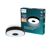 PHILIPS Coiner Ceiling SceneSwitch, Round, 24W, 2700Lm, 2700K, Black, IP20