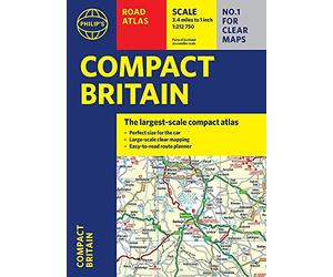 Philip's Compact Britain Road Atlas: (Flexi A5) (Philip's Road Atlases)