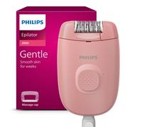 Philips Corded Epilator 2000, Up to 4 Weeks of Smoothness, Gently Removes Hair, Sustainable Smoothness, BRE227/00