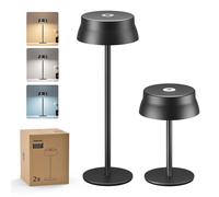 Philips Cordless Table Lamp, Portable Outdoor LED Desk Light, Rechargeable Battery Operated, 2 Adjustable Height, Touch Control & 3 Color Stepless Di