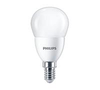 Philips CorePro 7W (60W Replacement) P48 Lustre, E14 Small Edison Screw, 2700 Warm White, Non Dimmable, Frosted - 4pack
