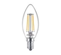Philips CorePro LED Candle Light Bulb 4.3W 40W Equivalent SES E14 Small Edison Screw Clear Glass Very Warm White 2700K Decorative LED Lamp