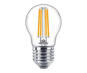 Philips Corepro LED Chandelier E27 Clear Filament Ball 6.5W 806lm - 827 Very Warm White | Equivalent 60W