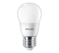 Philips CorePro LED P45 7W (60W Equivalent) E27 ES Frosted Golf Ball Bulb, Very Warm White 2700K, Energy Saving LED Lamp, Non-Dimmable, Long Life Incandescent Replacement