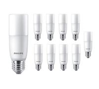 Philips CorePro LED T38 Stick Light Bulb, 9.5W (68W Equivalent), 950 Lumens, Warm White 3000K, E27 Edison Screw Base, Pack of 10