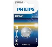 Philips CR2032 3V Lithium Coin Cell Battery Pack of 5 Ideal for devices that require reliable, long-lasting power, such as remote controls and electronic scales.