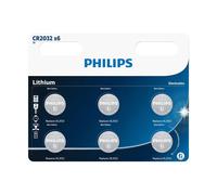 PHILIPS 6 x CR2032 DL2032 Lithium Coin Cell Batteries 3.0V 210mAh