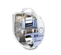 Philips Crystal Vision 4300K H11 Car Headlight Bulbs (Twin Pack of Bulbs)