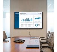 Philips D-Line 75BDL4511D 75-inch 4K Touch screen 75-inch professional 4K UHD display designed for large-format digital signage, featuring 24/7