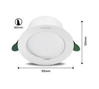 Philips Diamond Cut LED spot Ø9.5cm 360lm/2W 840