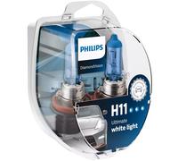 Philips Diamond Vision 5000K H11 Car Headlight Bulbs (Twin Pack of Bulbs)