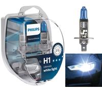 Philips Diamond Vision 5000K H1 Car Headlight Bulbs (Twin Pack of Bulbs)