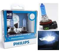 Philips Diamond White 5000K H8 35W Two Bulbs Fog Light Replace Upgrade Stock EO