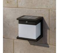 Philips Diara LED solar wall light, black, with sensor, IP44