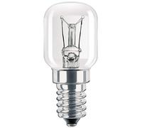 Philips Dimmable Clear GLS Appliance T25 Light Bulb [E14 Small Edison Screw] 15W, 230V - 240V for Fridges and Freezers