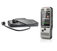 Philips DPM6700 Starter Set, consisting of Digital Dictation Device DPM6000 with 2mic stereo recording and push button operation plus Transcription Set LFH7177