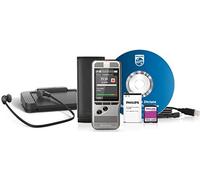 Philips DPM6700 Starter Set, consisting of Digital Dictation Device DPM6000 with 2mic stereo recording and push button operation plus Transcription Set LFH7177