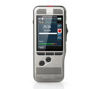 Philips DPM7200 Digital dictaphone, Voice Recorder, 2mic Stereo Recording, Slide Switch Operation, Large high-res Backlight Color Display, Classic Mode, Stainless Steel, Li-Ion Battery, Anthracite