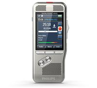 Philips DPM8000 Digital Voice Recorder, Slide Switch Operation, 3D Microphone for Stereo Sound Recording, Colour Display, Stainless Steel Housing, Includes Voice Recorder Software SpeechExec Pro 10