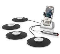 Philips DPM8900/02 Meeting Recorder Kit Digital Dictaphone with 4 Boundary Microphones 360°, Includes SpeechExec Basic 2 Year Subscription