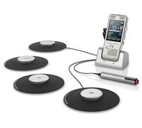 Philips DPM8900/02 Meeting Recorder Kit Digital Dictaphone with 4 Boundary Microphones 360°, Includes SpeechExec Basic 2 Year Subscription