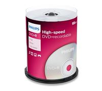 Philips DVD+R Blank Recordable Discs 4.7GB 120 Mins 1-16x Speed Spindle 100 pack