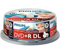 Philips - DR8I8B25F/00 - Dvd+r Dl 8.5gb (8x) Inkjet Printable Spindle, 25 Pack