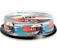 PHILIPS - 8x Speed Double Layer DVD+R DL Blank DVDs - Spindle 10 Pack