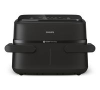 Philips Dual Basket Airfryer 1000 Series - 7.1L Capacity, RapidAir Technology, 10 Cooking Functions, 90% Less Fat, Compact Design, HomeID Recipe App (NA154/09)