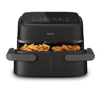 Philips Dual Basket Airfryer 1000 Series - 7.1L Capacity, RapidAir Technology, 10 Cooking Functions, 90% Less Fat, Compact Design, HomeID Recipe App (NA154/09)