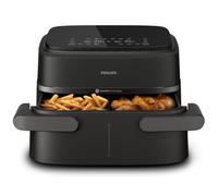 Philips Dual Basket Airfryer 1000 Series - 7.1L Capacity, RapidAir Technology, 10 Cooking Functions, 90% Less Fat, Compact Design, HomeID Recipe App (NA154/09)