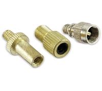 PHILIPS Dunlop Set of 3 Universal Fit Bicycle Valve Adapter, Gold, Metal, 8.5 millimeters