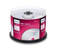 Philips DVD+R 16x 4.7GB Blank Recordable Discs 50 Pack Spindle Cakebox DR4S6B50F