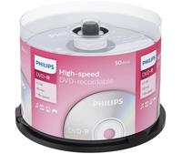 Philips DVD-R Blank Recordable Discs 4.7GB 120 Mins 1-16x Speed Spindle 50 pack