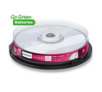Philips DVD+R DL Blank Recordable Disc 8.5GB 240 Mins 8x Speed 10 Pack Spindle