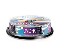 Philips DVD-R Spindle, 1-16x Speed, 4.7GB Capacity, 10 Pack