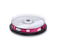 Philips DVD+RW 4x Silver Non-Printable Spindle (Pack of 10) (PHIDVDPRW10CB)