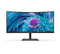 Philips Monitors 346E2CUAE - 34 inch WQHD Curved Monitor, 100Hz, 1ms, VA, USB-C Dock, Speakers , Height Adjust (3440 x 1440, 300 cd/m² HDMI / DP / USB-C)