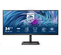 Philips E Line 346E2LAE/00 computer monitor 86.4 cm (34") 3440 x 1440 pixels Wide Quad HD LCD Black