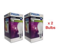Philips E27 8.5W (75W) classic LED bulb, 3000K , 1055lm (2pk)
