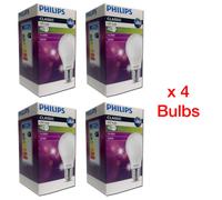 Philips E27 8.5W (75W) classic LED bulb, 3000K warm white - (4pk)