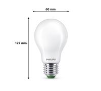 Philips E27 LED bulb A60 4W 840lm 2700K matt 3-pack