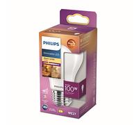 Philips E27 Standard LED Light Bulb - 100 W Warm White Frosted Glass Dimmable - Glass