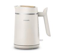Philips Eco Conscious Edition Kettle 5000 Series, 100% Bio-based plastics*, 1.7 L Capacity, Cordless + 360? Pirouette Base, Silk White Matt Finish,