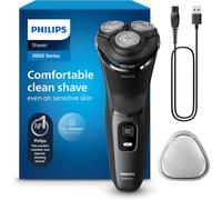 Philips Electric Shaver 3000 Series - Wet & Dry Electric Shaver for Men with SkinProtect Technology in Dark Moon, Pop-up Beard Trimmer, Cordless Shaver (Model S3145/00)