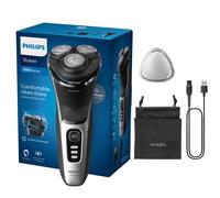 Philips Electric Shaver 3000 Series - Wet & Dry Electric Shaver for Men with SkinProtect Technology in Dark Moon, Pop-up Beard Trimmer, Cordless Shaver (Model S3145/00)