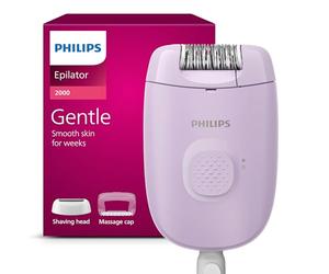 Philips Epilator Series 2000, Corded Epilator for Body and Sensitive Areas, Epilate and Shave, Hair Removal Device for Women, Model BRE237/00